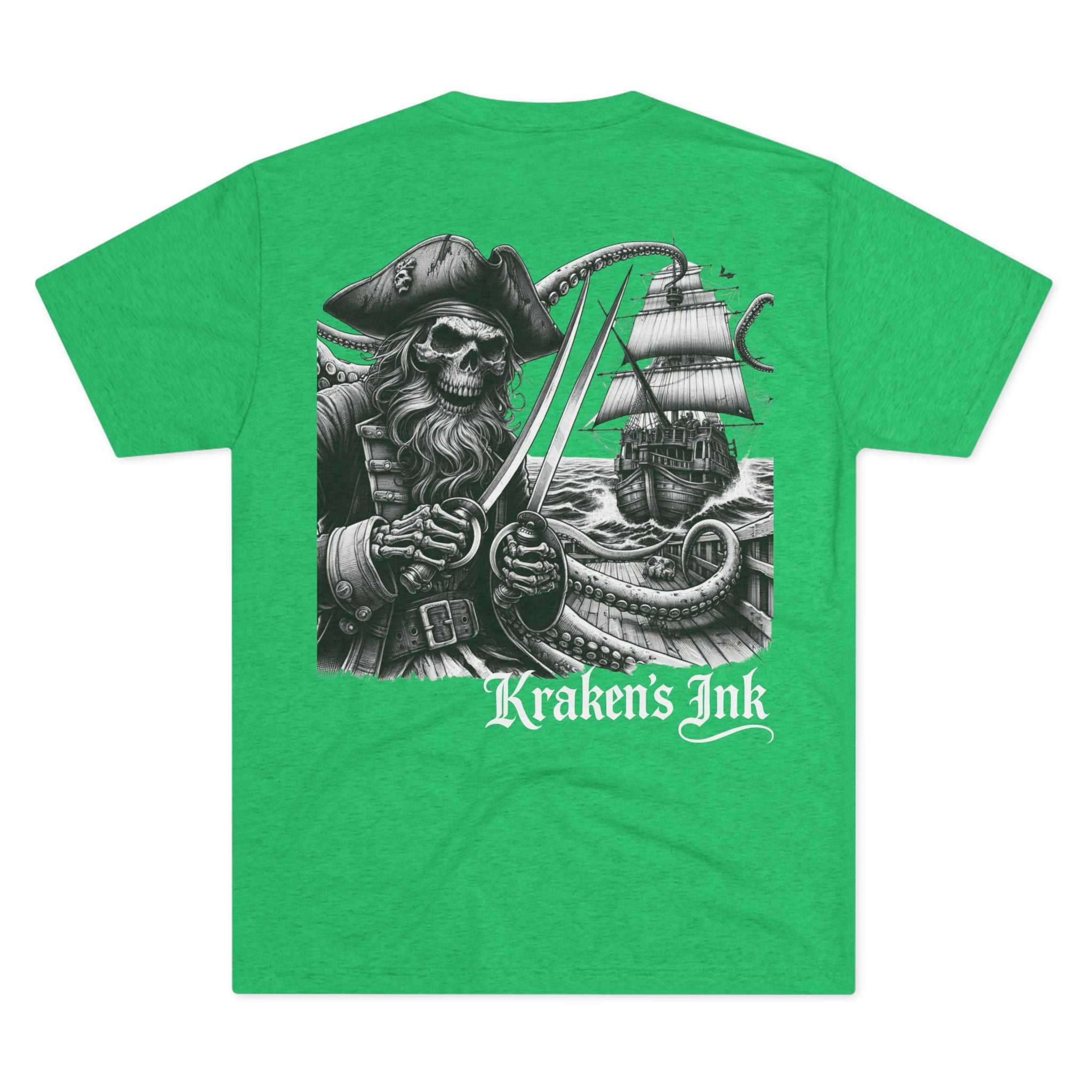 Kraken's Ink Skeleton Pirate Unisex T-Shirt
