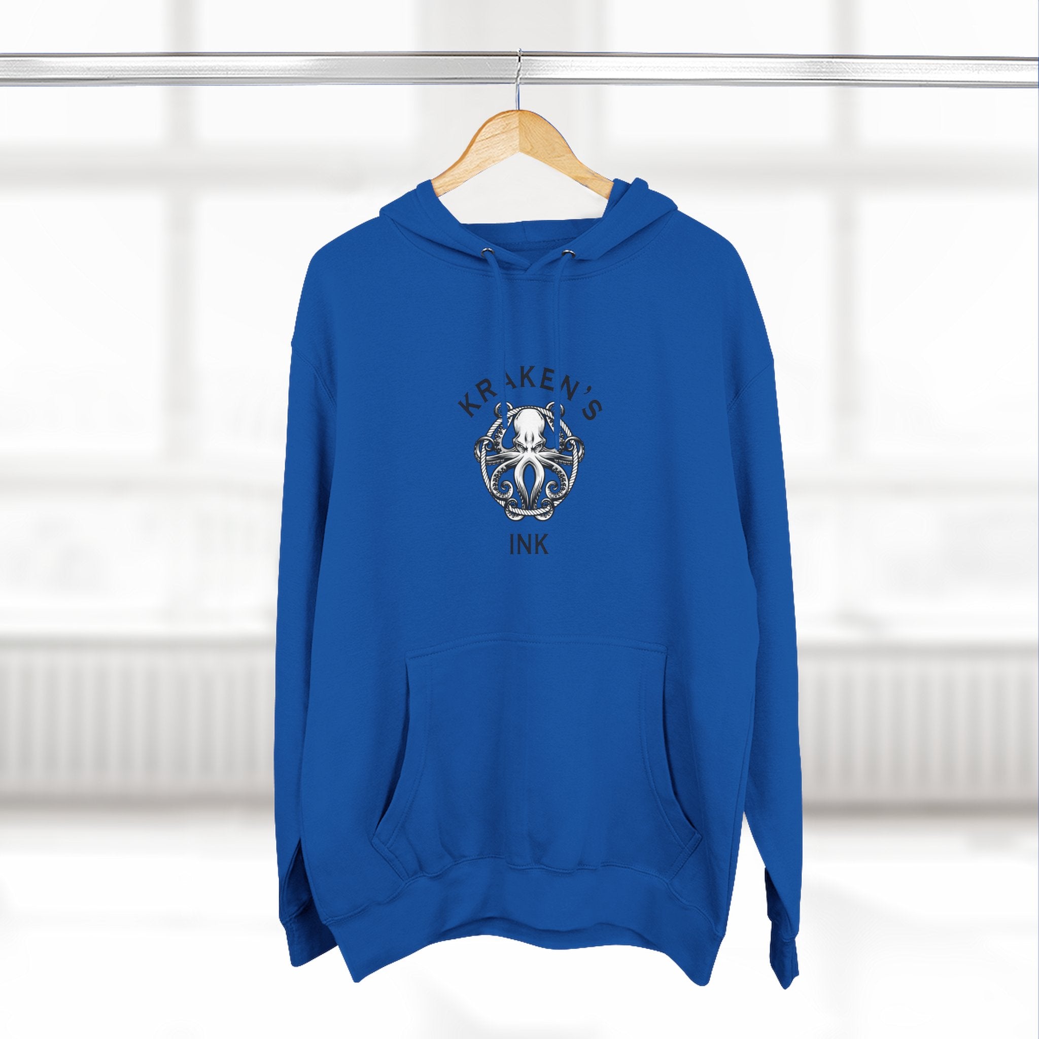 Kraken's Ink Three-Panel Fleece Hoodie