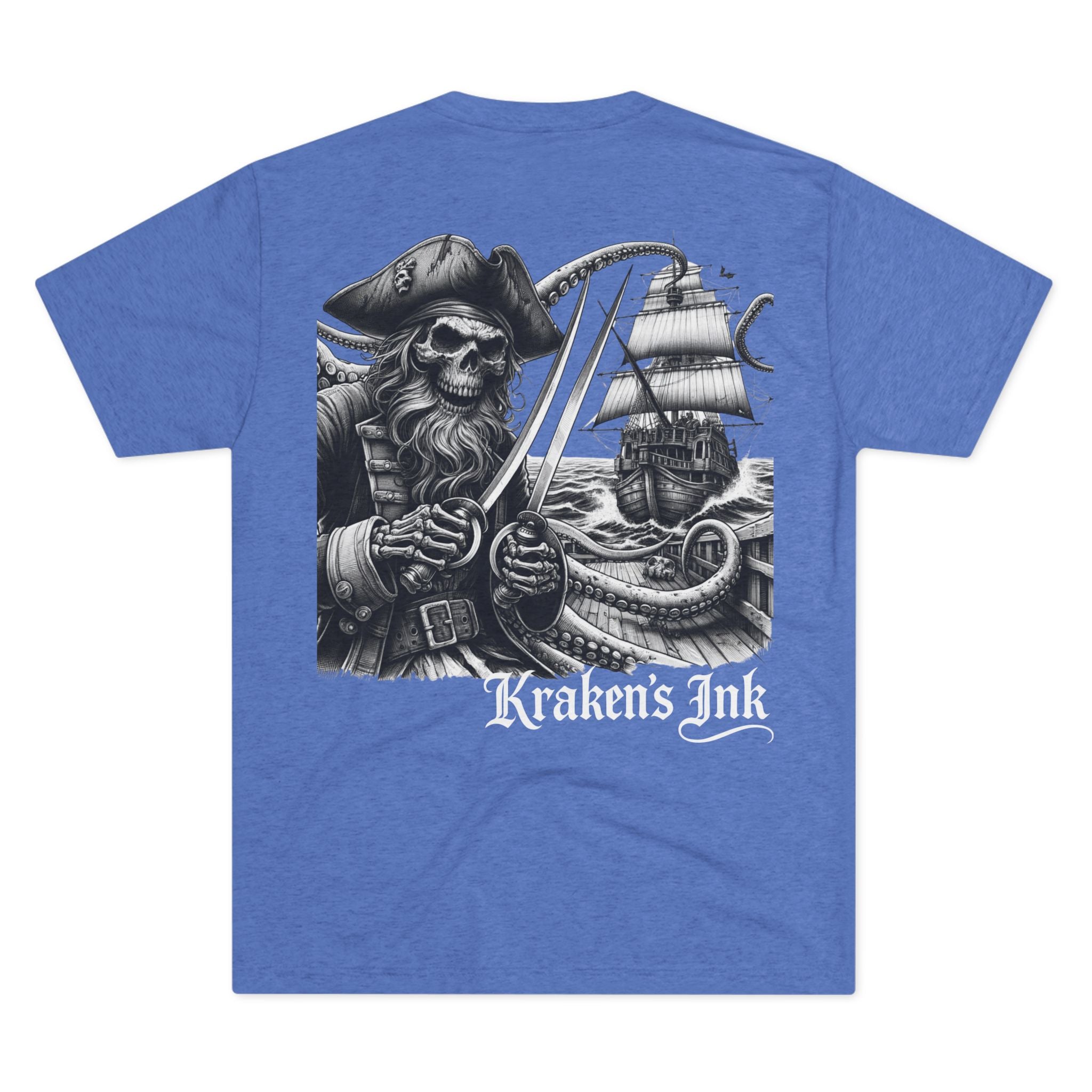Kraken's Ink Skeleton Pirate Unisex T-Shirt