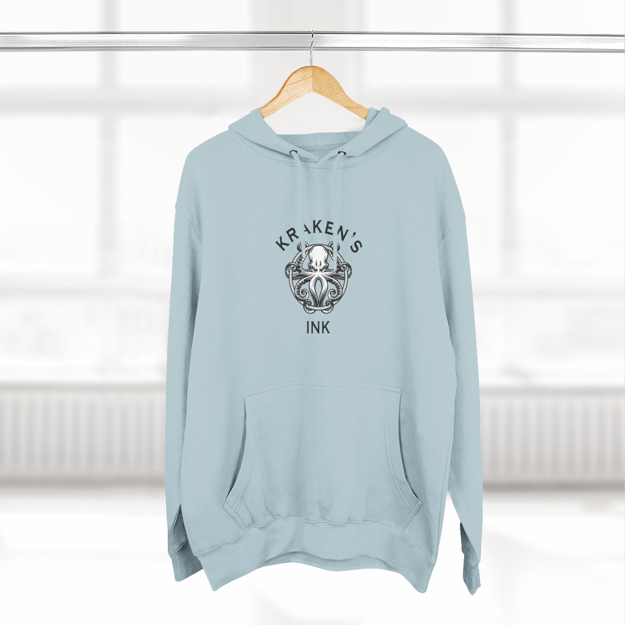 Kraken's Ink Three-Panel Fleece Hoodie