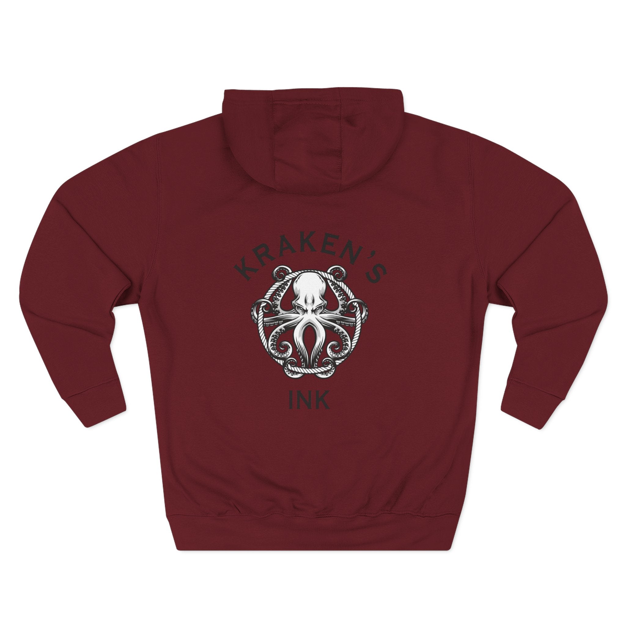 Kraken's Ink Three-Panel Fleece Hoodie