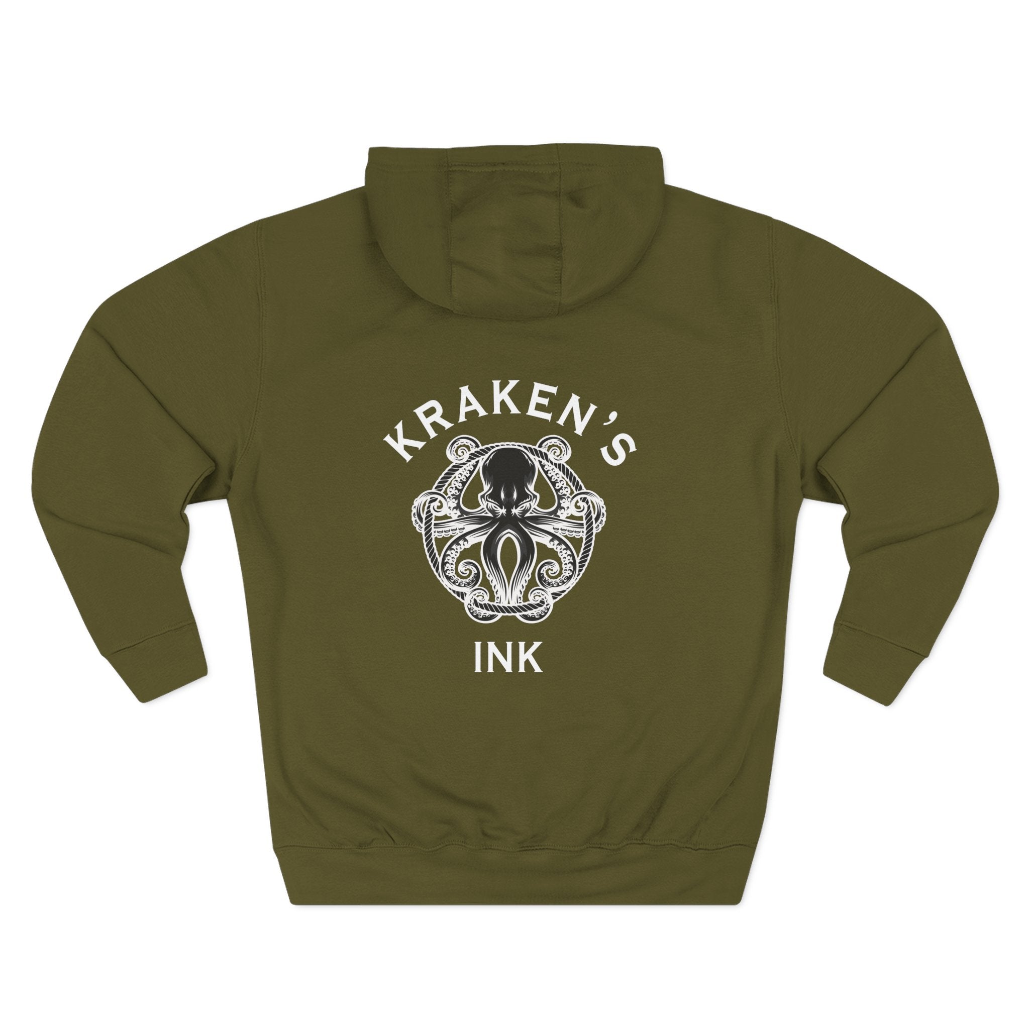 Kraken's Ink Three-Panel Fleece Hoodie