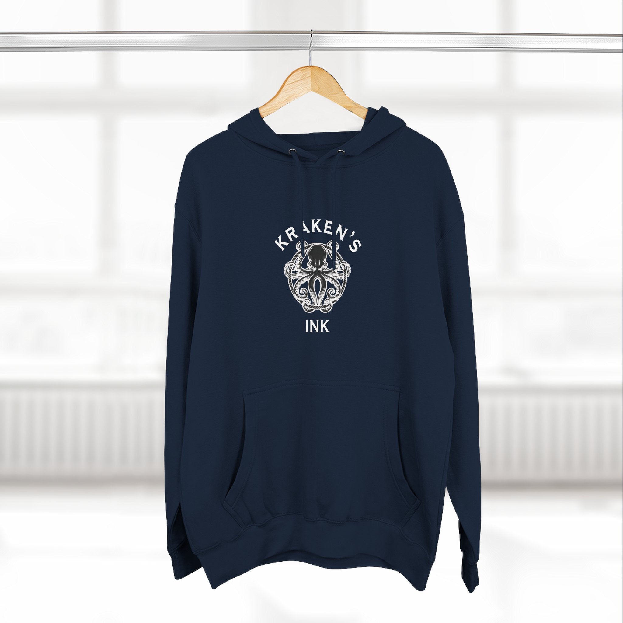 Kraken's Ink Three-Panel Fleece Hoodie