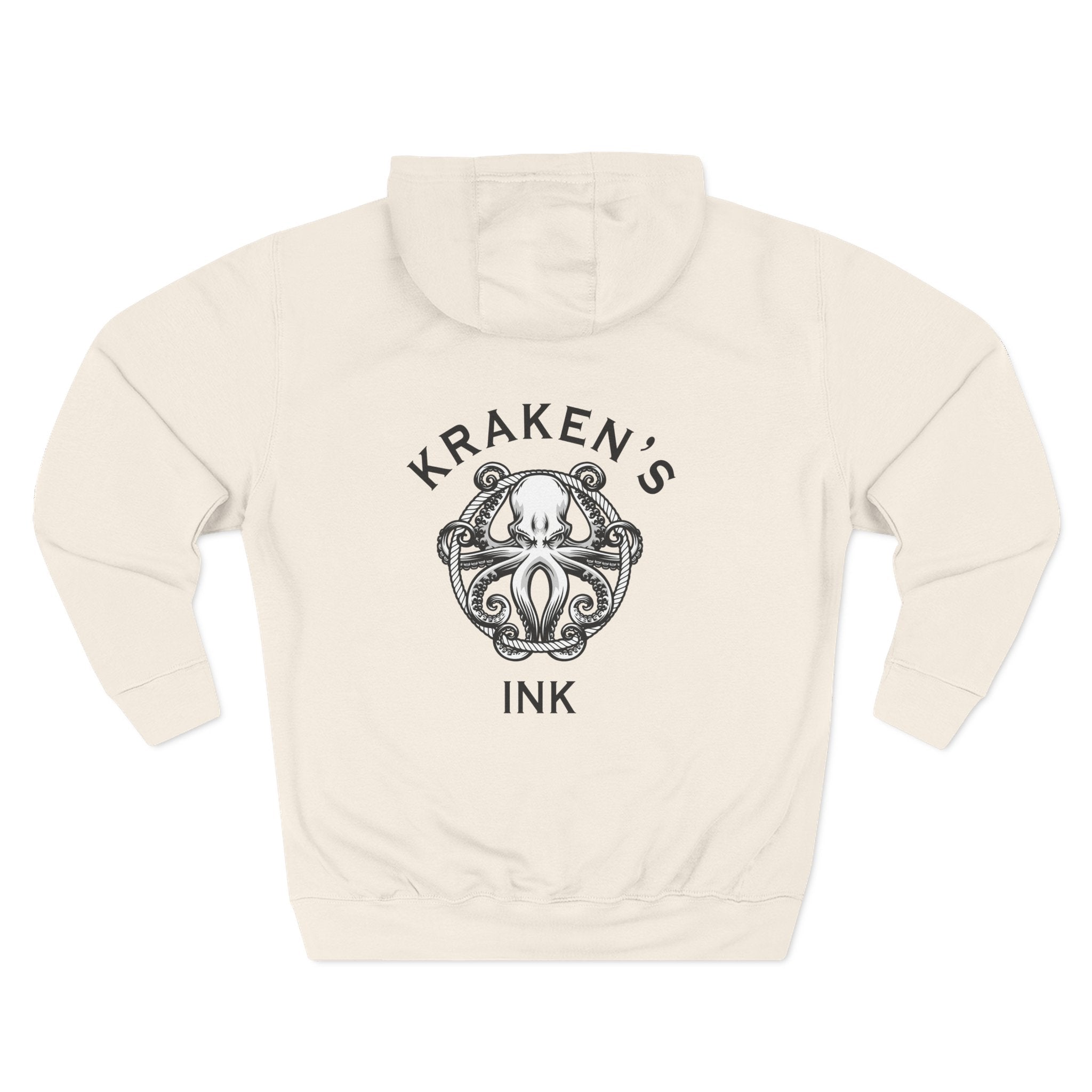 Kraken's Ink Three-Panel Fleece Hoodie