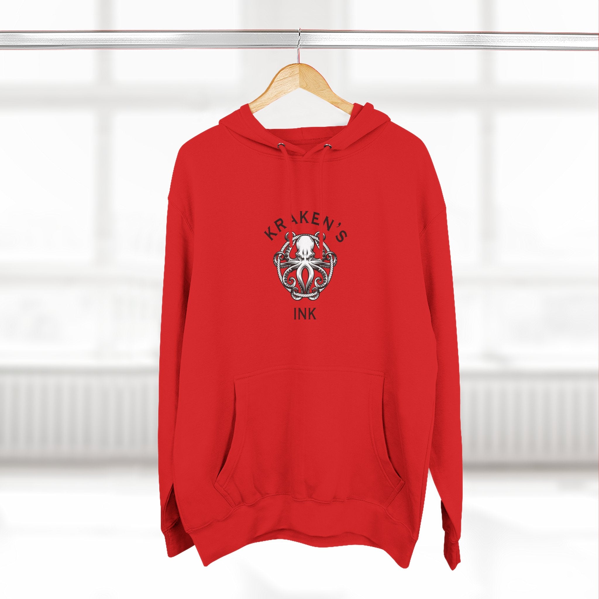 Kraken's Ink Three-Panel Fleece Hoodie