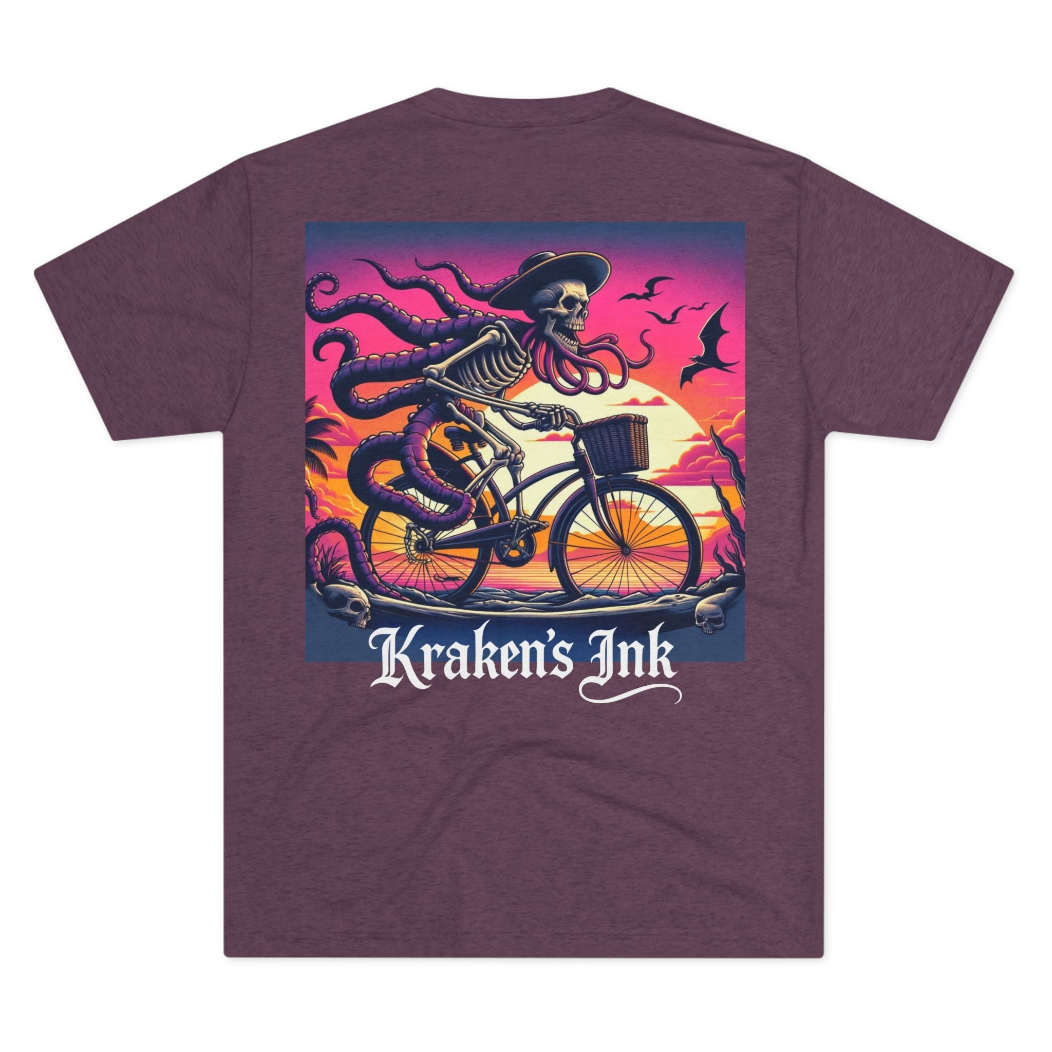 Kraken's Ink Bike Ride Unisex T-Shirt