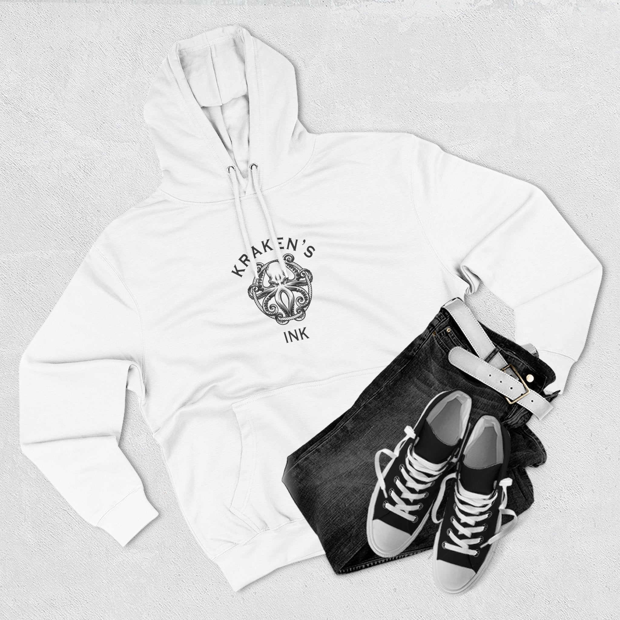 Kraken's Ink Three-Panel Fleece Hoodie