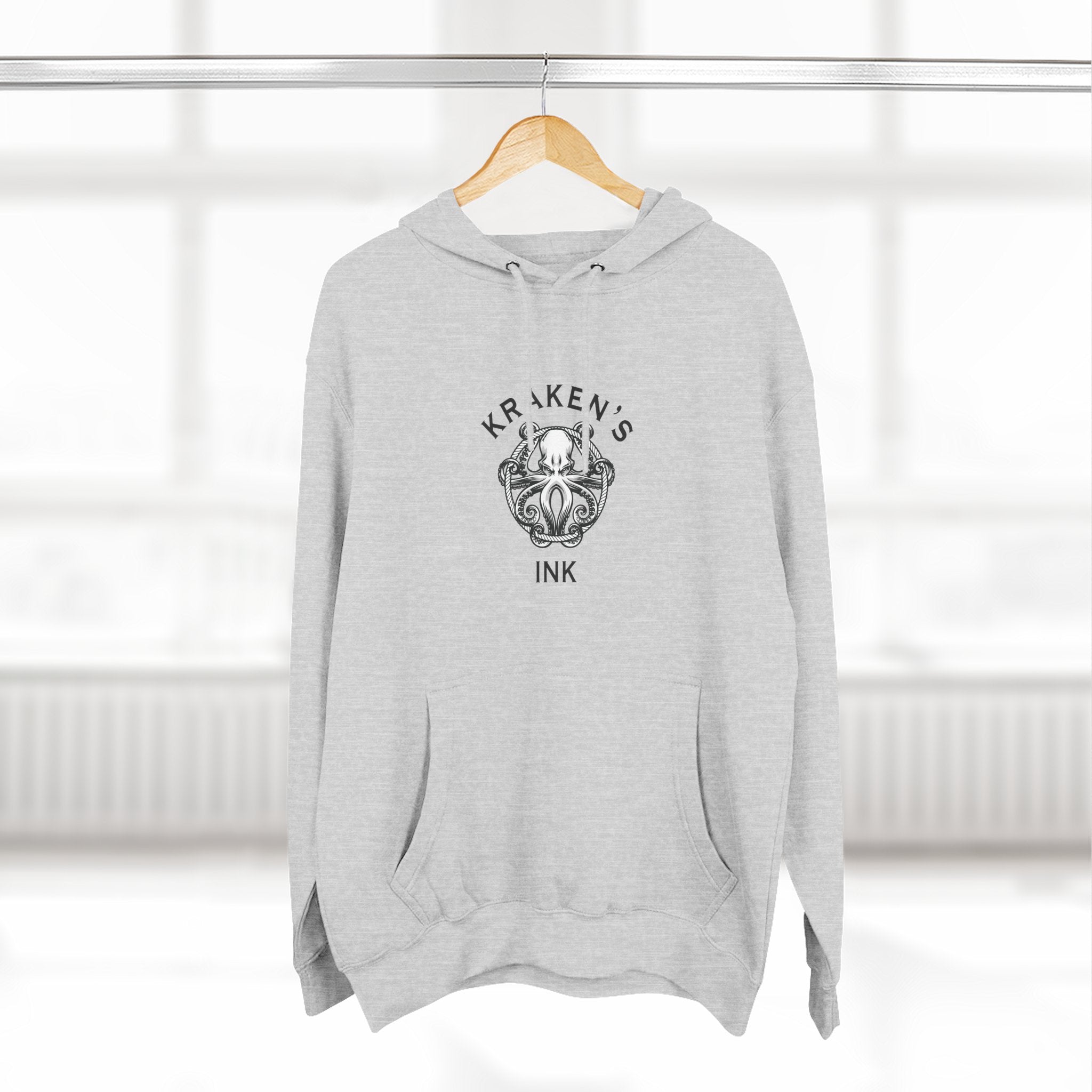 Kraken's Ink Three-Panel Fleece Hoodie