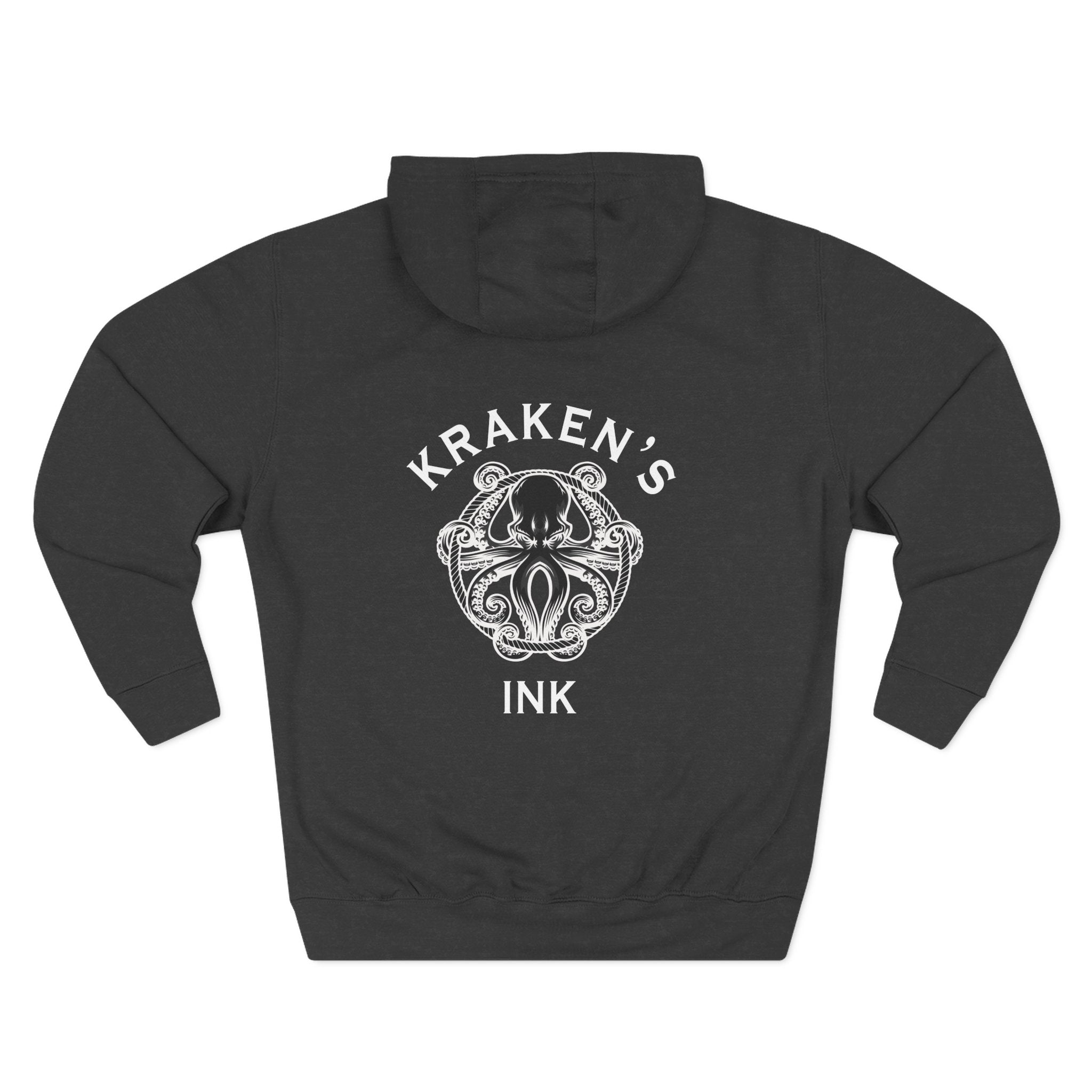 Kraken's Ink Three-Panel Fleece Hoodie