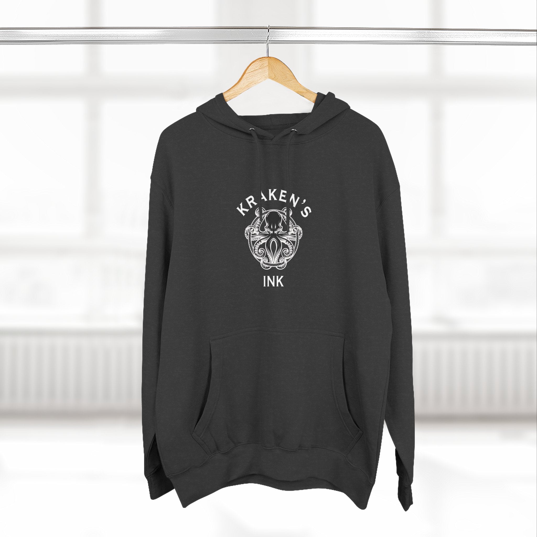 Kraken's Ink Three-Panel Fleece Hoodie