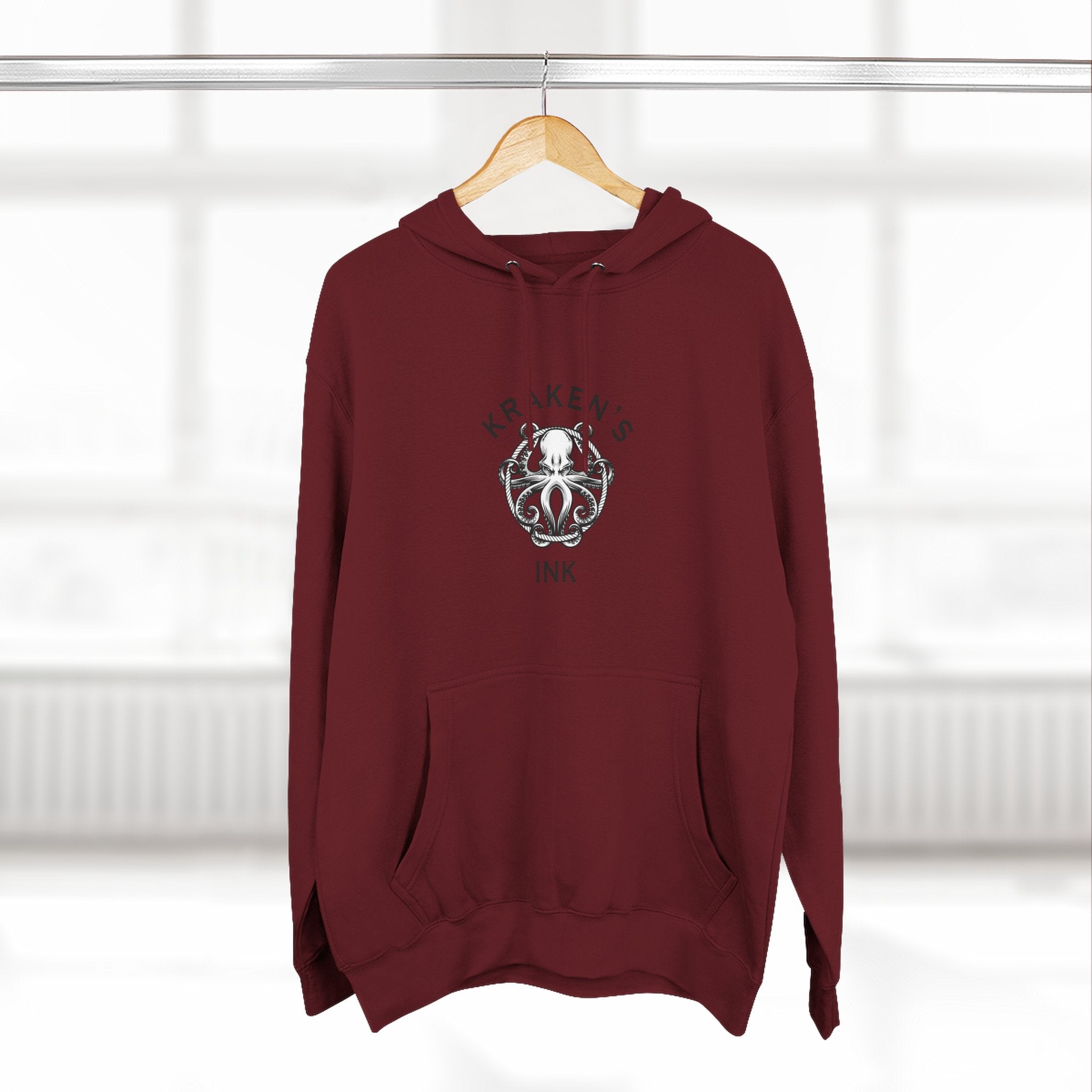 Kraken's Ink Three-Panel Fleece Hoodie