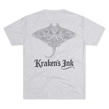 Kraken's Ink Devil Ray Tri-Blend Crew Tee