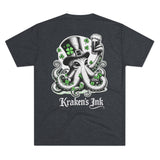 Kraken's Ink Clover Unisex Tri-Blend Crew Tee