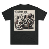 Kraken's Ink Glass o Bourbon Unisex Tri-Blend Crew Tee