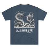 Kraken's Ink Mermaid Tangle Tri-Blend Crew Tee