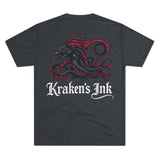 Kraken's Ink Dragon Unisex Tri-Blend Crew Tee