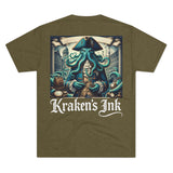 Kraken's Ink Explorer Unisex Tri-Blend Crew Tee