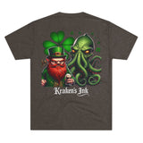 Kraken's Ink Leprechaun Unisex Tri-Blend Crew Tee