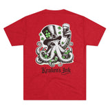 Kraken's Ink Clover Unisex Tri-Blend Crew Tee