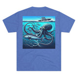 Kraken's Ink Below Unisex Tri-Blend Crew Tee