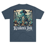 Kraken's Ink Explorer Unisex Tri-Blend Crew Tee