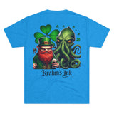 Kraken's Ink Leprechaun Unisex Tri-Blend Crew Tee