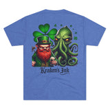 Kraken's Ink Leprechaun Unisex Tri-Blend Crew Tee