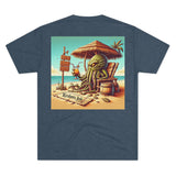 Kraken's Ink Beach Livin' Unisex Tri-Blend Crew Tee