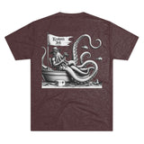Kraken's Ink Just Fishing Unisex Tri-Blend Crew Tee