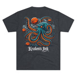 Kraken's Ink Hoops Tri-Blend Crew Tee