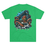 Kraken's Ink Godzilla & Kraken (クラーケン) Unisex Tri-Blend Crew Tee