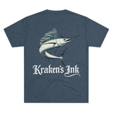 Kraken's Ink Sailfish Unisex Tri-Blend Crew Tee
