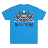 Kraken's Ink Portrait Unisex Tri-Blend Crew Tee