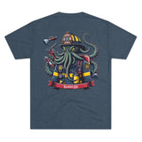 Kraken's Ink Firefighter Unisex Tri-Blend Crew Tee