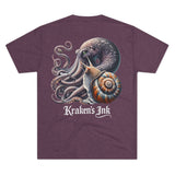 Kraken's Ink The Kraken & The Snail Unisex Tri-Blend Crew Tee