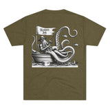 Kraken's Ink Just Fishing Unisex Tri-Blend Crew Tee