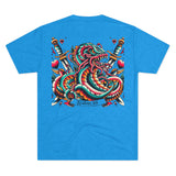 Kraken's Ink American Traditional Unisex Tri-Blend Crew Tee