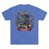Kraken's Ink Firefighter Unisex Tri-Blend Crew Tee