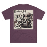 Kraken's Ink Glass o Bourbon Unisex Tri-Blend Crew Tee