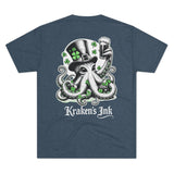 Kraken's Ink Clover Unisex Tri-Blend Crew Tee