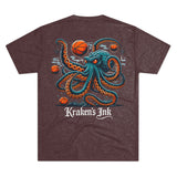 Kraken's Ink Hoops Tri-Blend Crew Tee