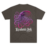 Kraken's Ink Translucent Unisex Tri-Blend Crew Tee
