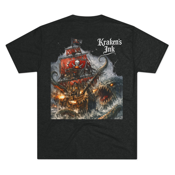 Kraken's Ink Fire Those Cannons Unisex Tri-Blend Crew Tee