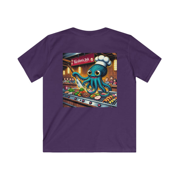 Kraken's Ink Hibachi Unisex Kids Softstyle Tee