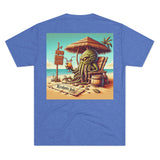 Kraken's Ink Beach Livin' Unisex Tri-Blend Crew Tee