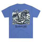 Kraken's Ink Anchor Drop Unisex Tri-Blend Crew Tee