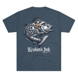 Kraken's Ink FL Redfish Unisex Tri-Blend Crew Tee