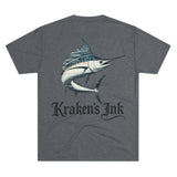 Kraken's Ink Sailfish Unisex Tri-Blend Crew Tee