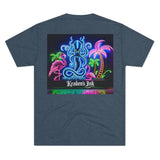 Kraken's Ink Miami Lights Unisex Tri-Blend Crew Tee