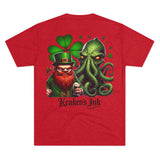 Kraken's Ink Leprechaun Unisex Tri-Blend Crew Tee